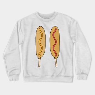 Mustard and Ketchup Corndog Fair Food Crewneck Sweatshirt